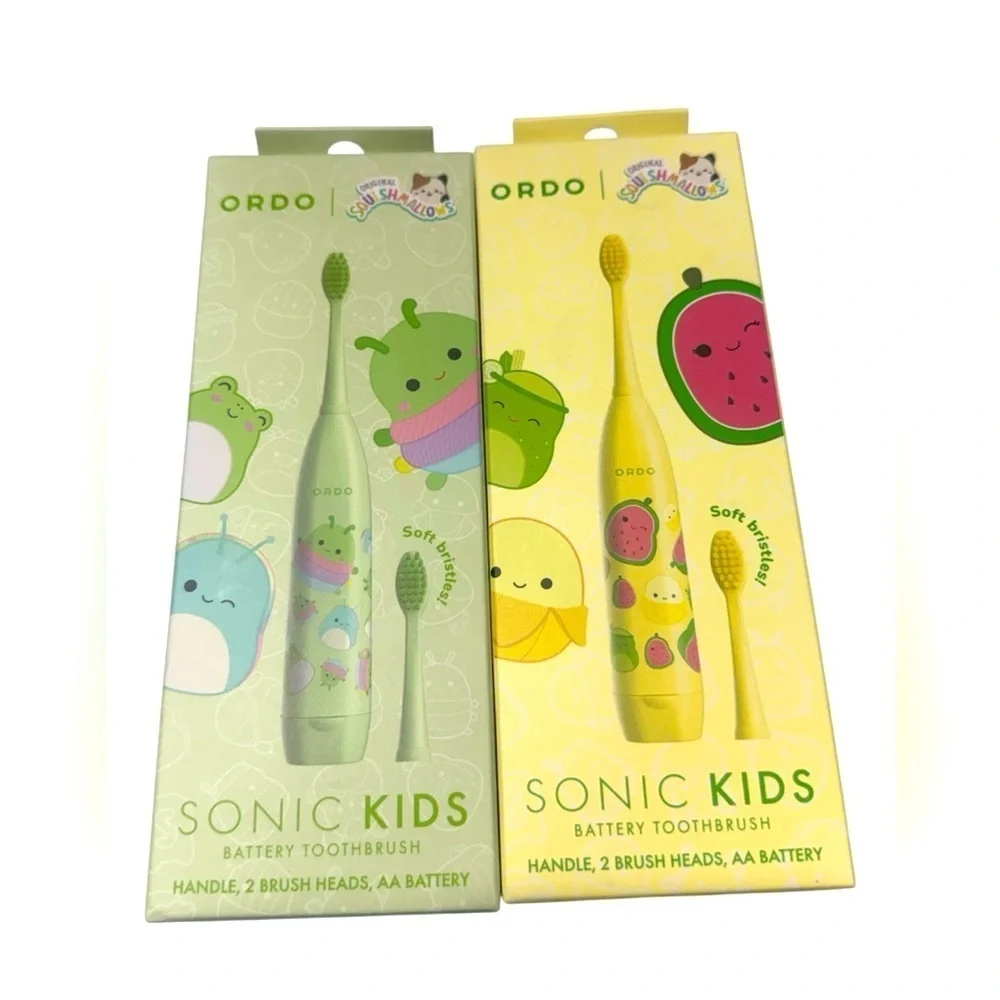 Ordo Sonic Kids Squishmallows Battery Toothbrush Bundle